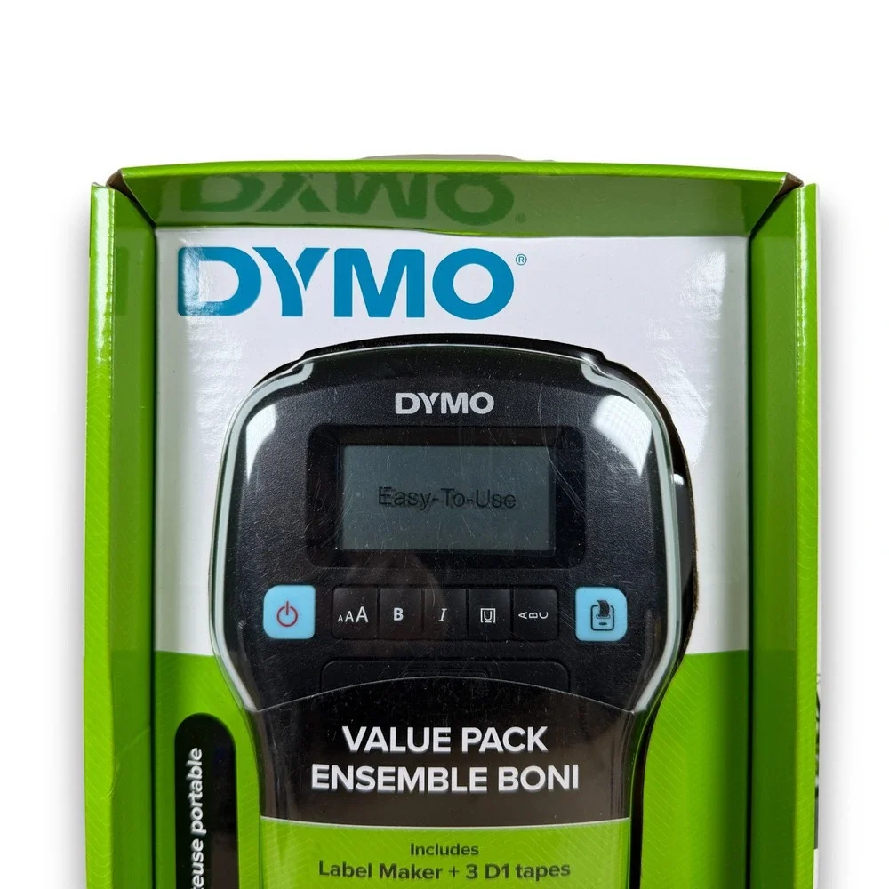 DYMO LabelManager 160 Portable Handheld Label Maker Value‎ Pack with 3 D1 Tapes